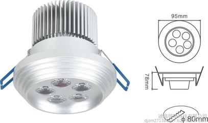 高端5W大功率LED天花灯销售厂家图片_高清图_细节图-迪晶照明科技 -